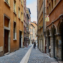 Die Straßen der Altstadt von Lyon