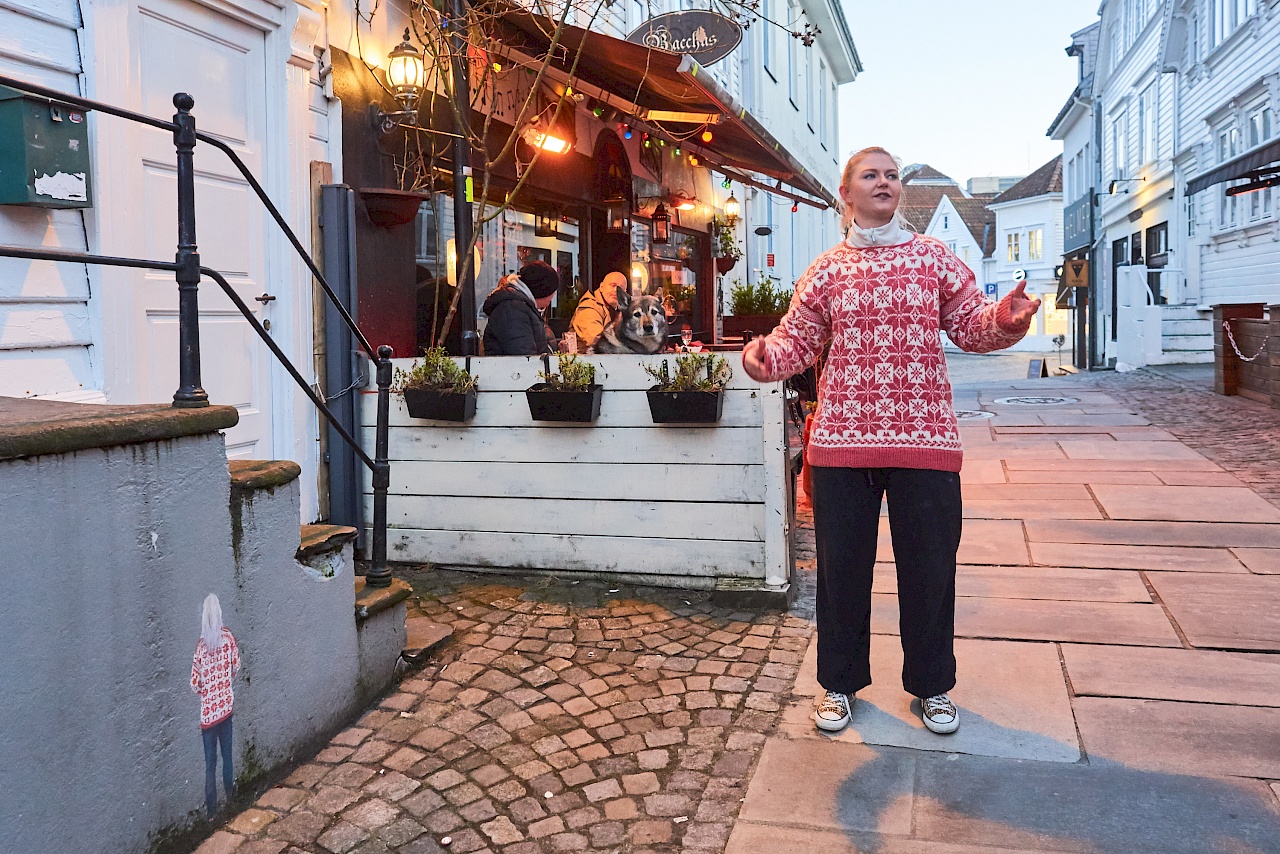 Unser Street art guide verewigt als Straßenkunst in Stavanger