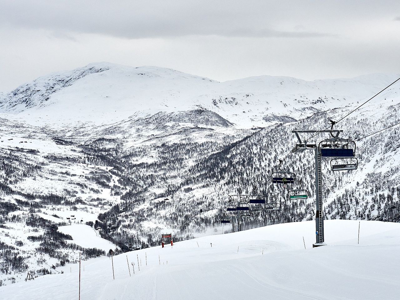 Das Wintersportgebiet Myrkdalen in Norwegen