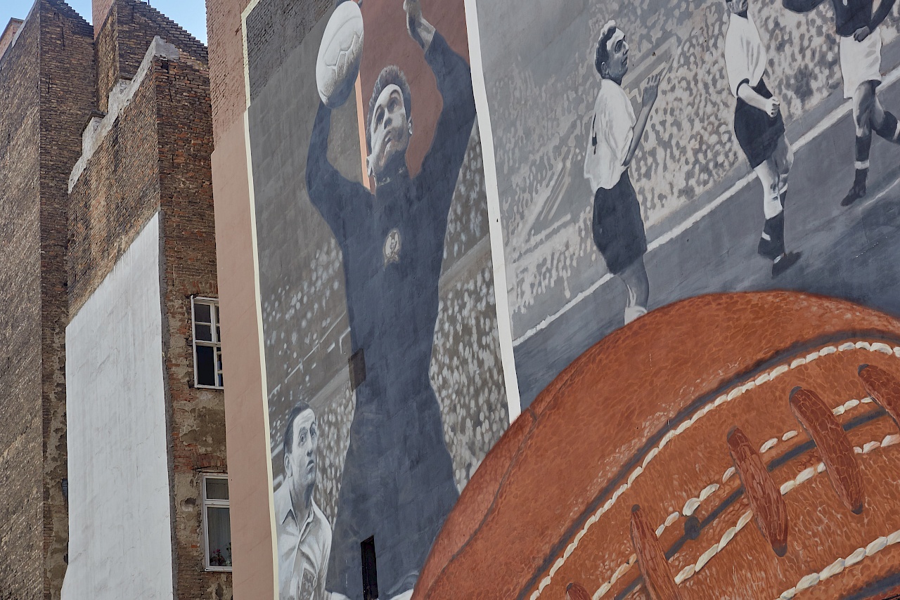 Ein Mural in Budapest