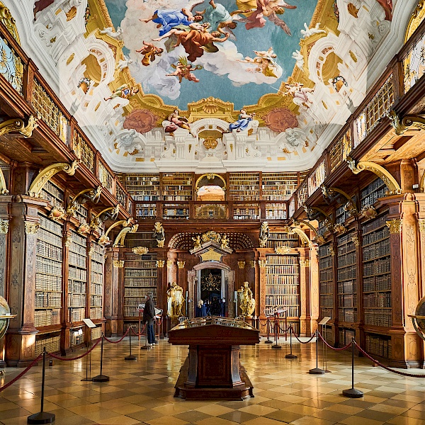 Bibliothek im Stift Melk - Donau-Flusskreuzfahrt mit VIVA Cruises