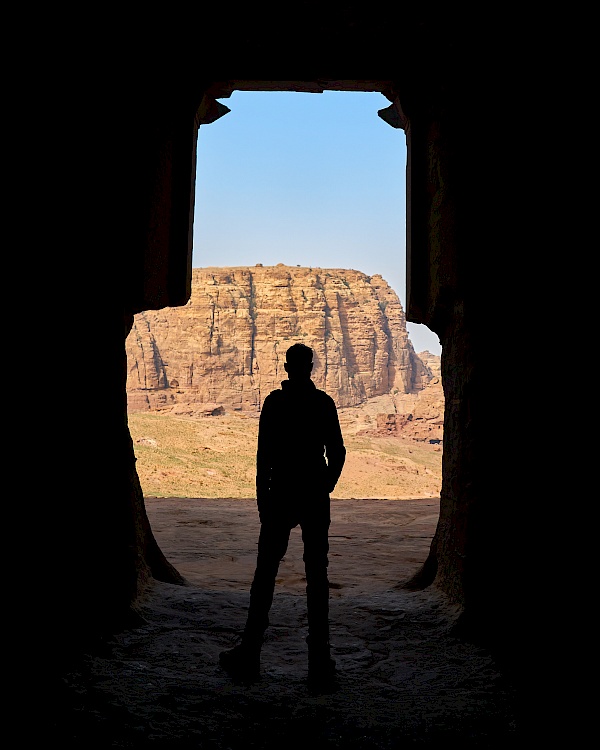 Blick von den Königsgräbern in Petra (Jordanien)