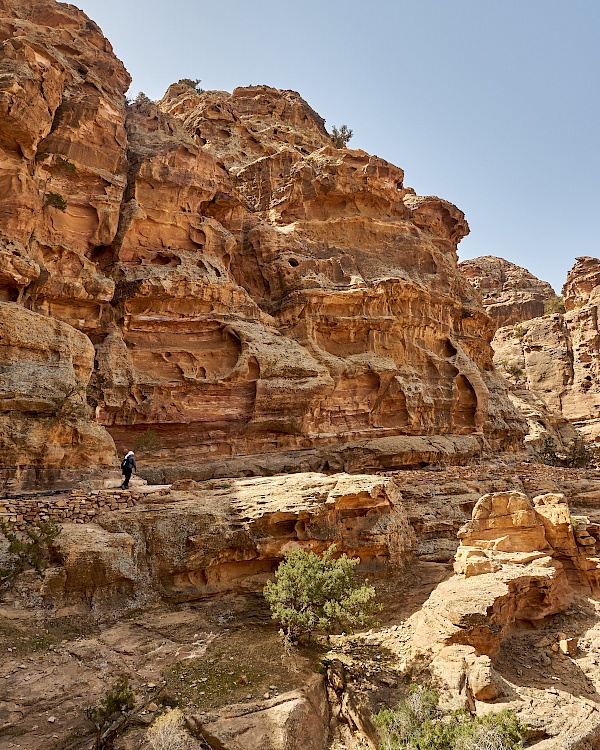 Wanderweg über den Hintereingang nach Petra (Jordanien)