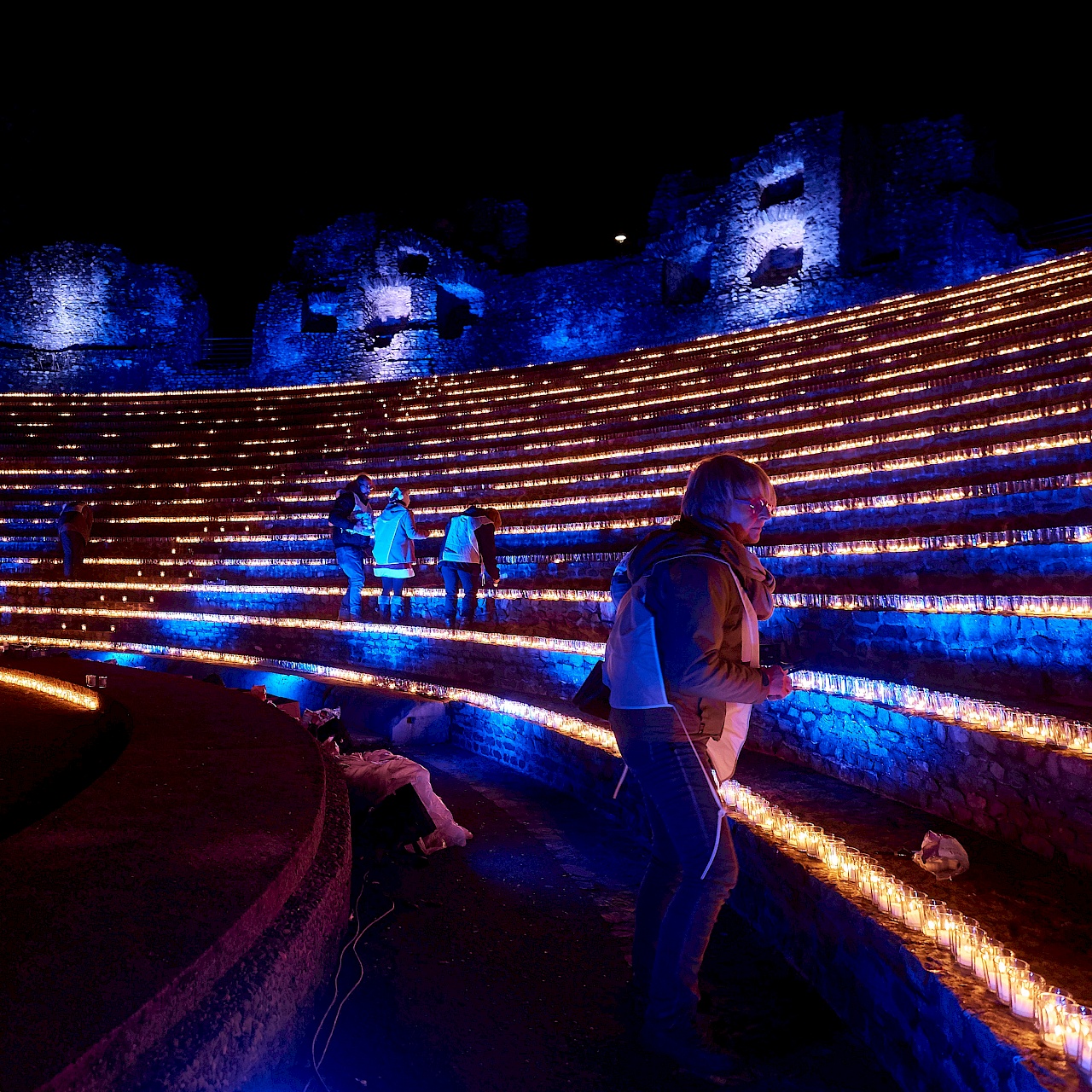 Amphitheater auf dem Fourvière-Hügel in Lyon (Frankreich)