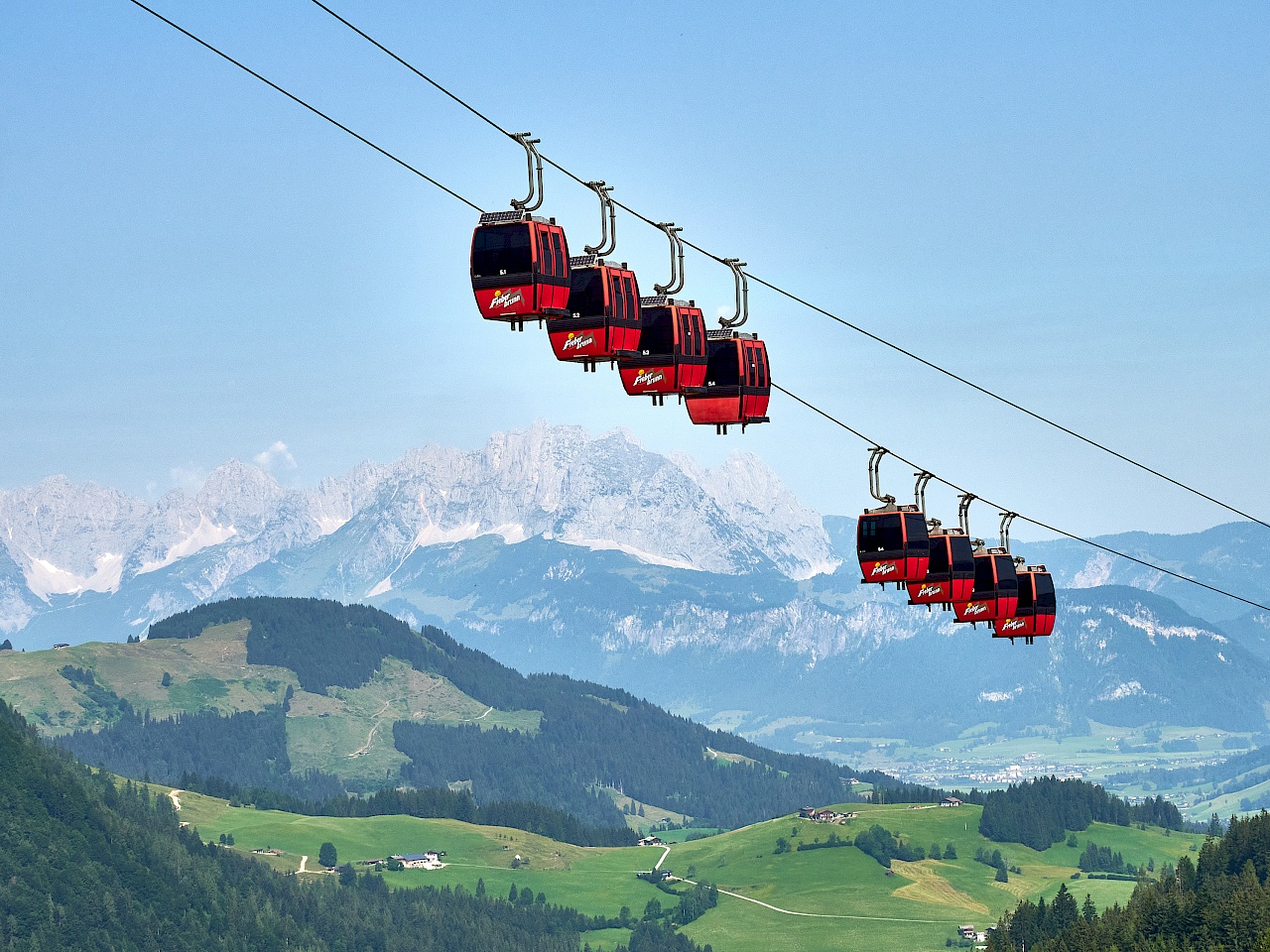 Bergbahn zur Bergstation Lärchfilzkogel im Pillerseetal