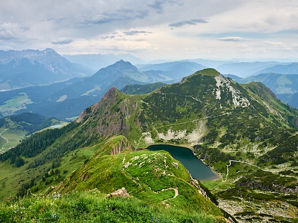 Blick vom Wildseeloder (Pillerseetal)