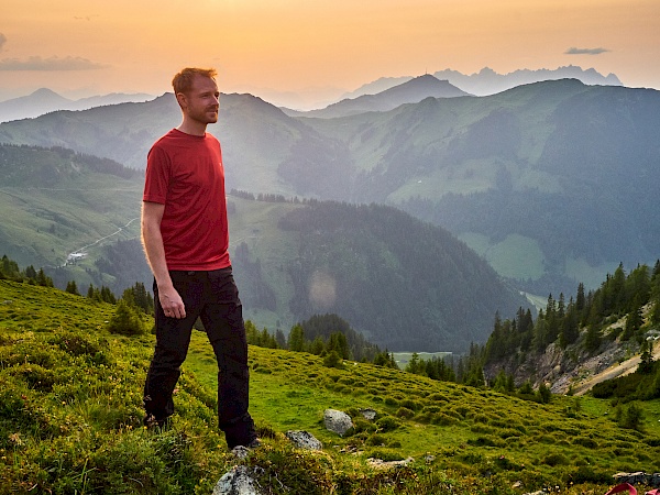 Sonnenuntergang auf der Jufenhöhe