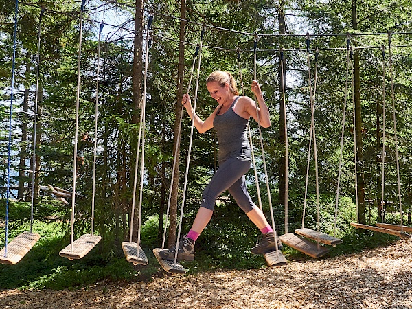 Waldseilgarten in Timoks wilde Welt im Pillerseetal