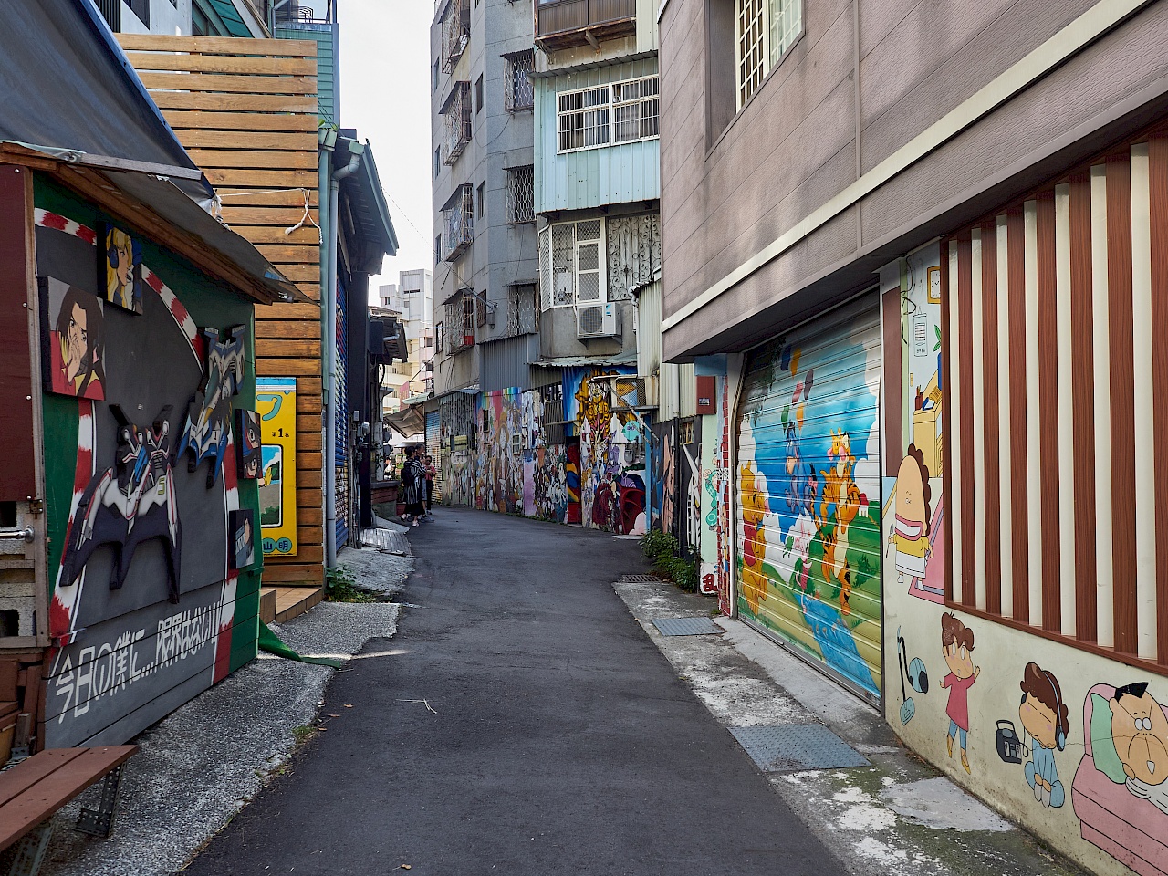 Die Painted Animation Lane in Taichung (Taiwan)