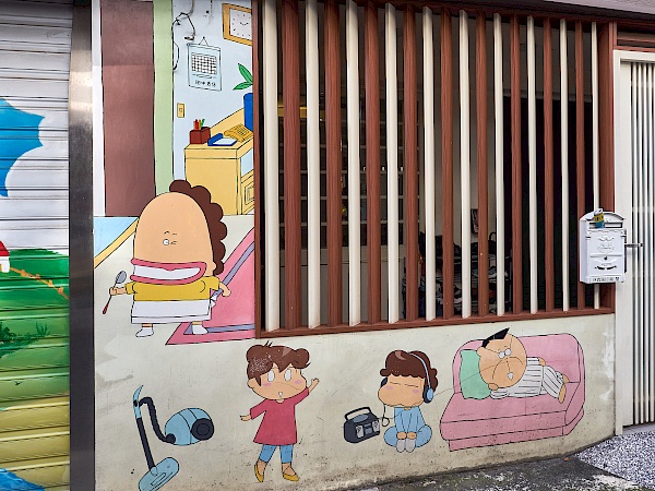 Atashin’chi auf der Painted Animation Lane in Taichung (Taiwan)
