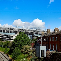 Das Croke Park Stadion von der Ferne