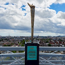 Auf dem Dach des Croke Park Stadions in Dublin