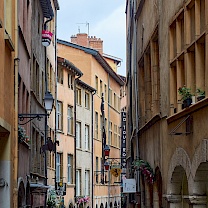 Die Straßen der Altstadt von Lyon