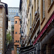 In Straßen der Altstadt von Lyon