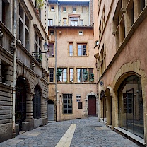 In Straßen der Altstadt von Lyon