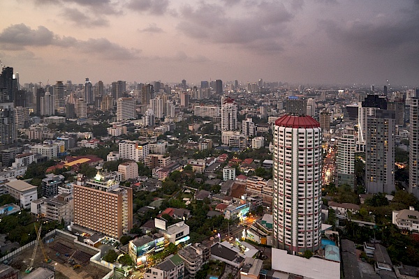 Der Blick von der Octave Rooftop Bar in Bangkok - beeindruckend in jeder Hinsicht