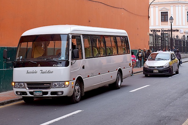 Der Wagen der uns auf den Cerro San Cristobal gebracht hat