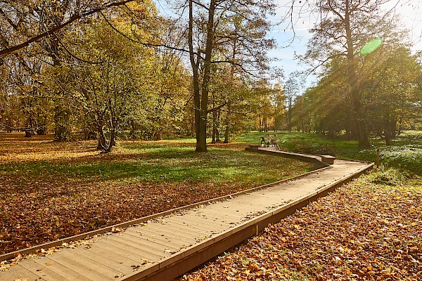 Ein Steg im Kadriorg-Park in Tallinn