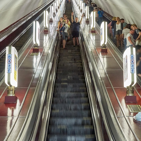 Die U-Bahn in Kiew (Ukraine)