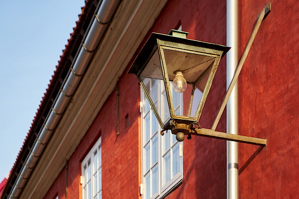 Rote Häuser im KAstell von Kopenhagen