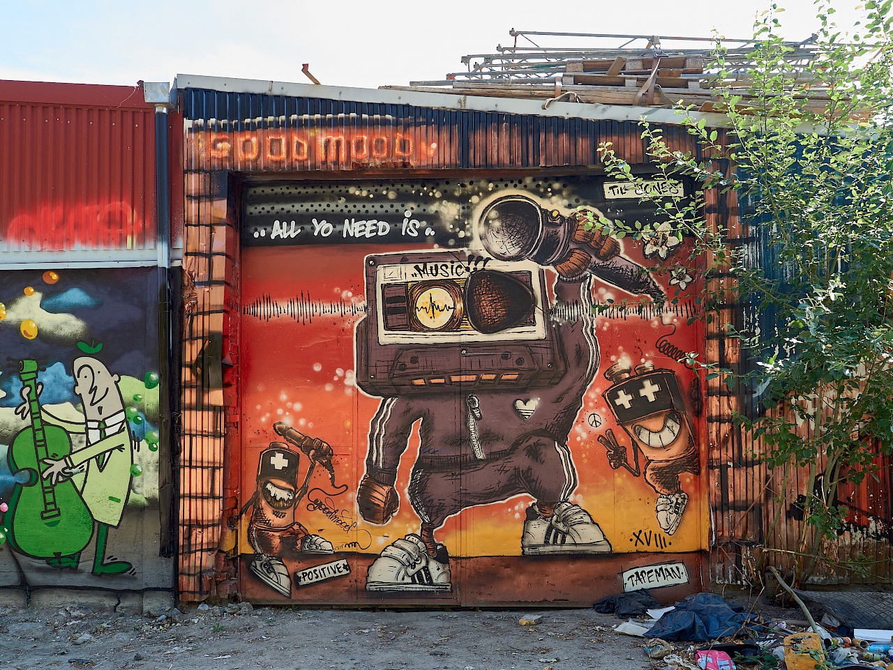 Graffiti auf der Snösätra Graffiti Wall of Fame in Stockholm von Good Mood