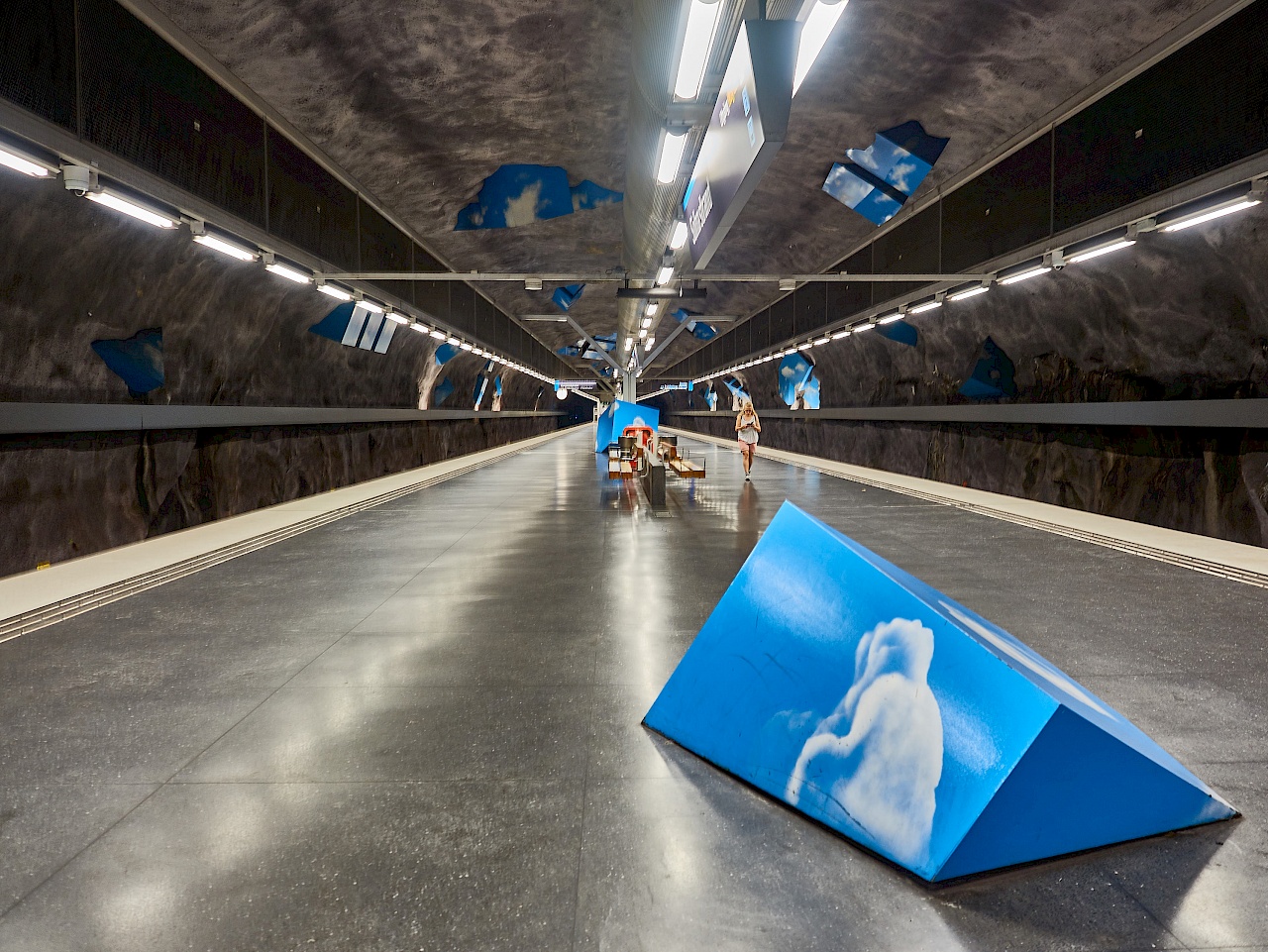 Solna strand Metrostation in Stockholm