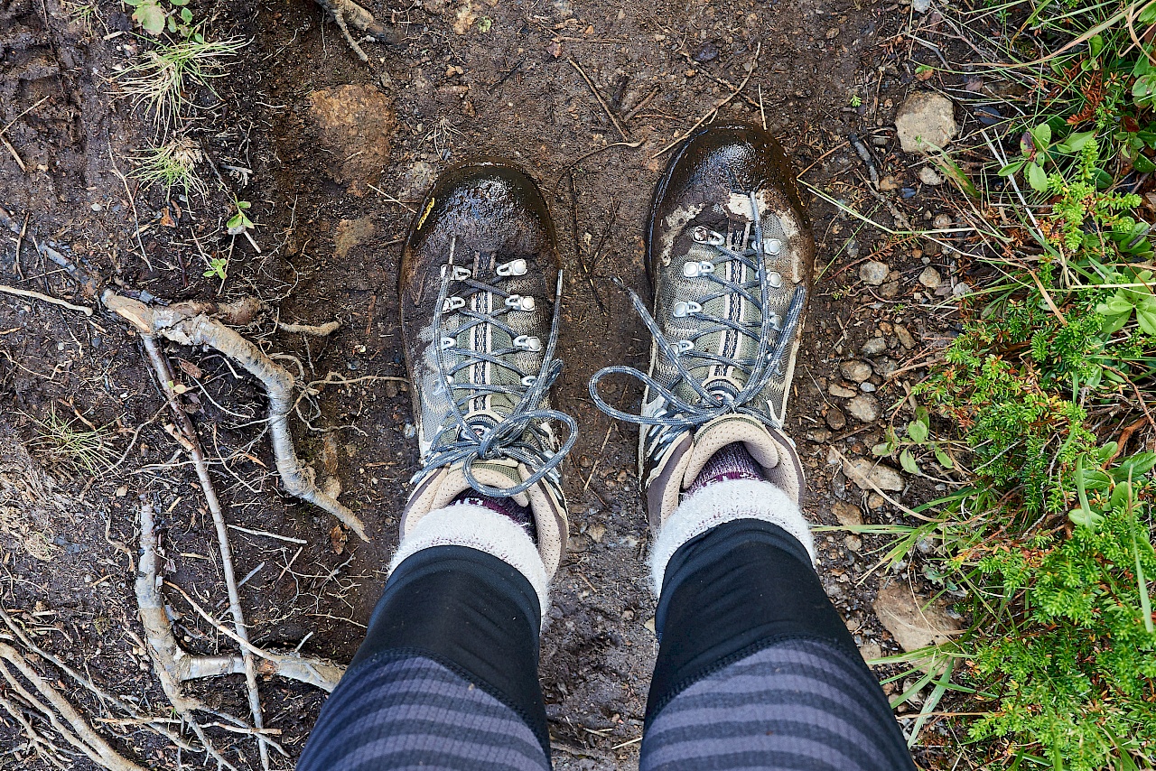 Meine Schuhe nach der Wanderung