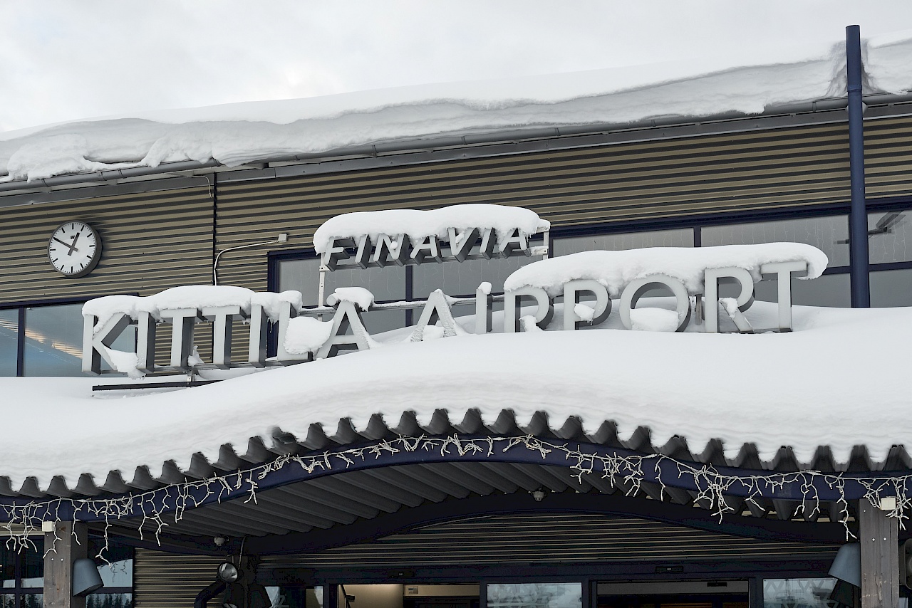 Flughafen in Kittilä in Finnland
