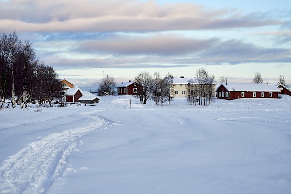 Winterlandschaft in Lappland