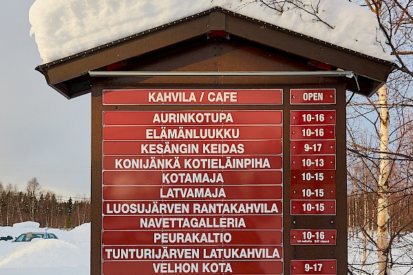 Cafès auf dem Weg der Loipe