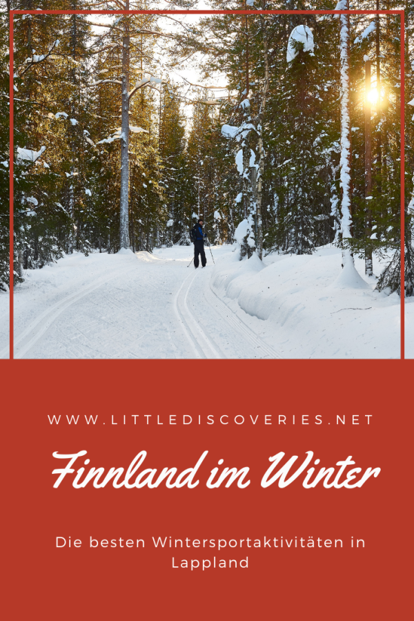 Finnland im Winter - Langlaufski fahren