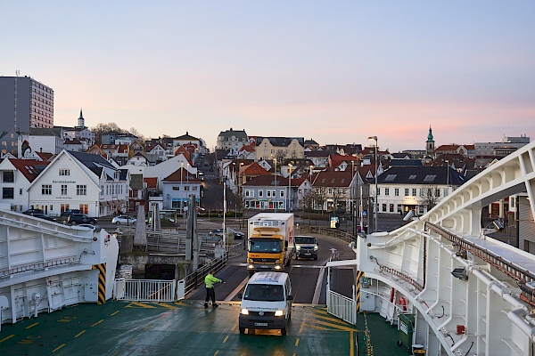 Auf der Fähre von Stavanger nach Tau