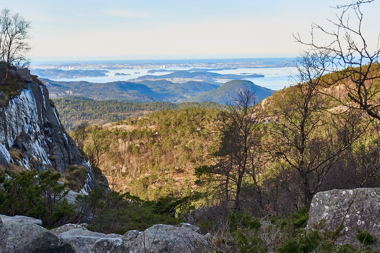 Ausblick auf dem Weg zum Preikestolen