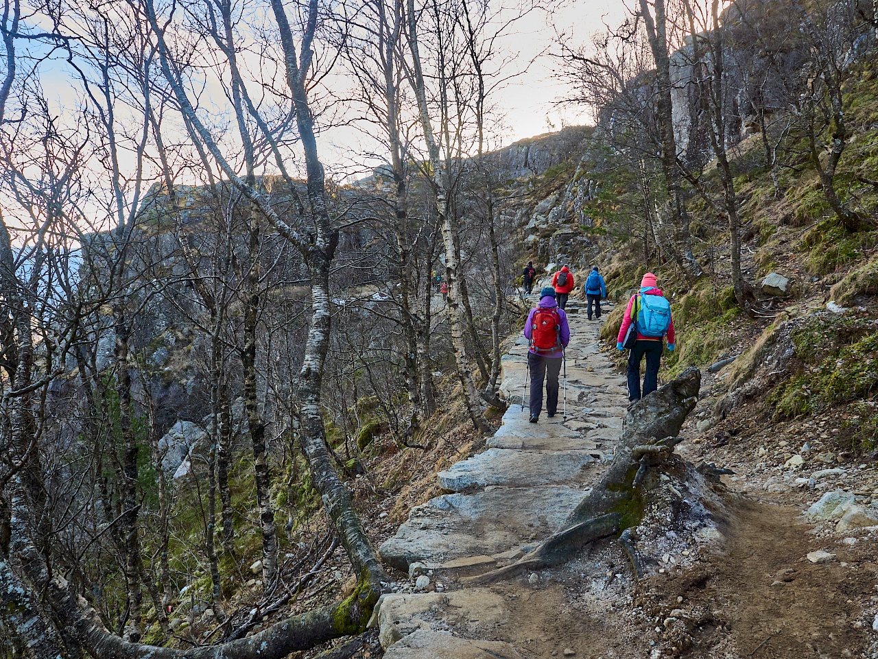 Der letzte Wanderabschnitt zum Preikestolen