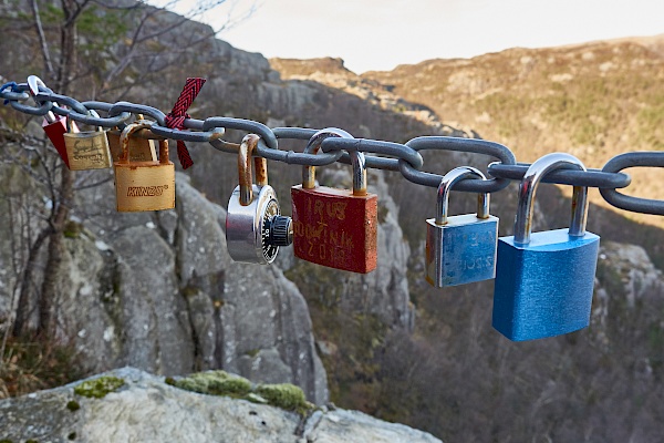 Letzter Abschnitt auf den Preikestolen