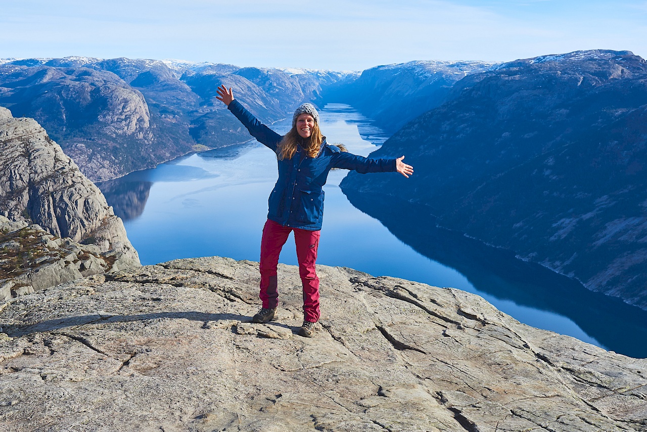 Die Aussicht auf den Lysefjord genießen