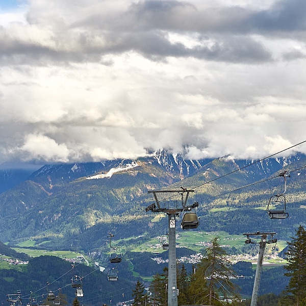 Mit der Sesselbahn auf die Untermarkter Alm