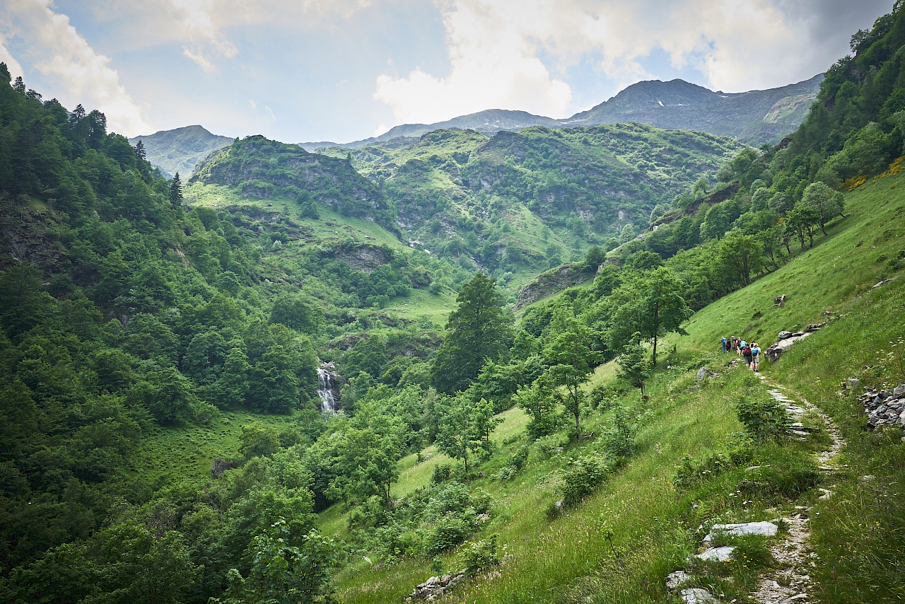 Start der Wanderung von Campello Monti