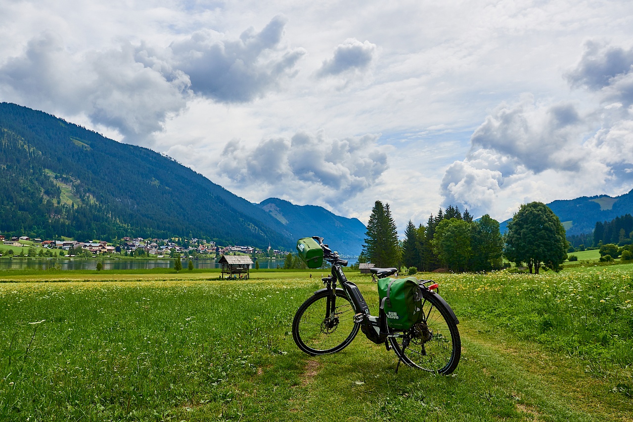 Radfahren am Weissensee