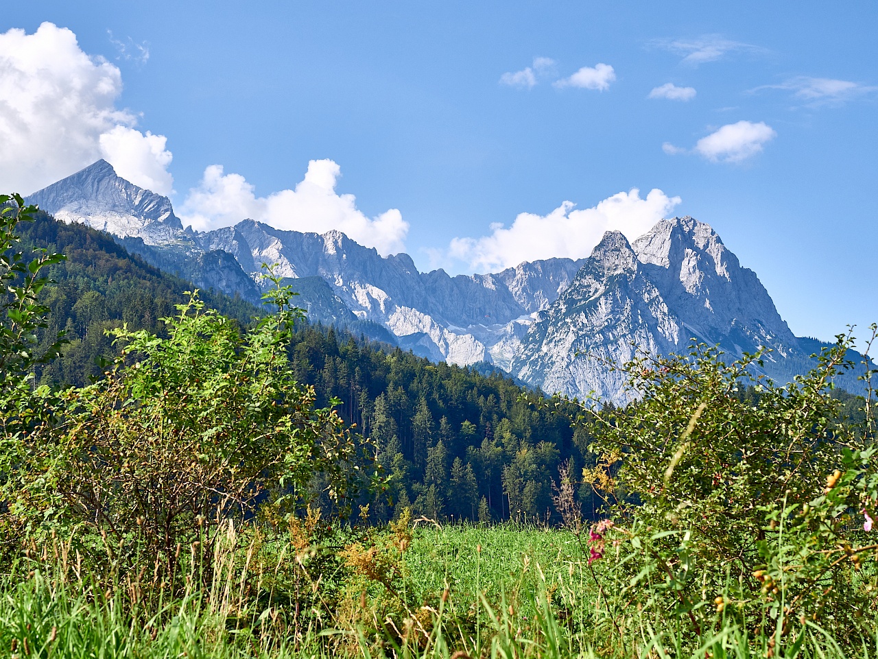 Aussicht auf dem Weg zur Partnachklamm