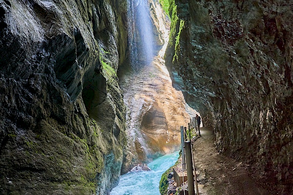 Unglaubliche Lichtspiele in der Partnachklamm