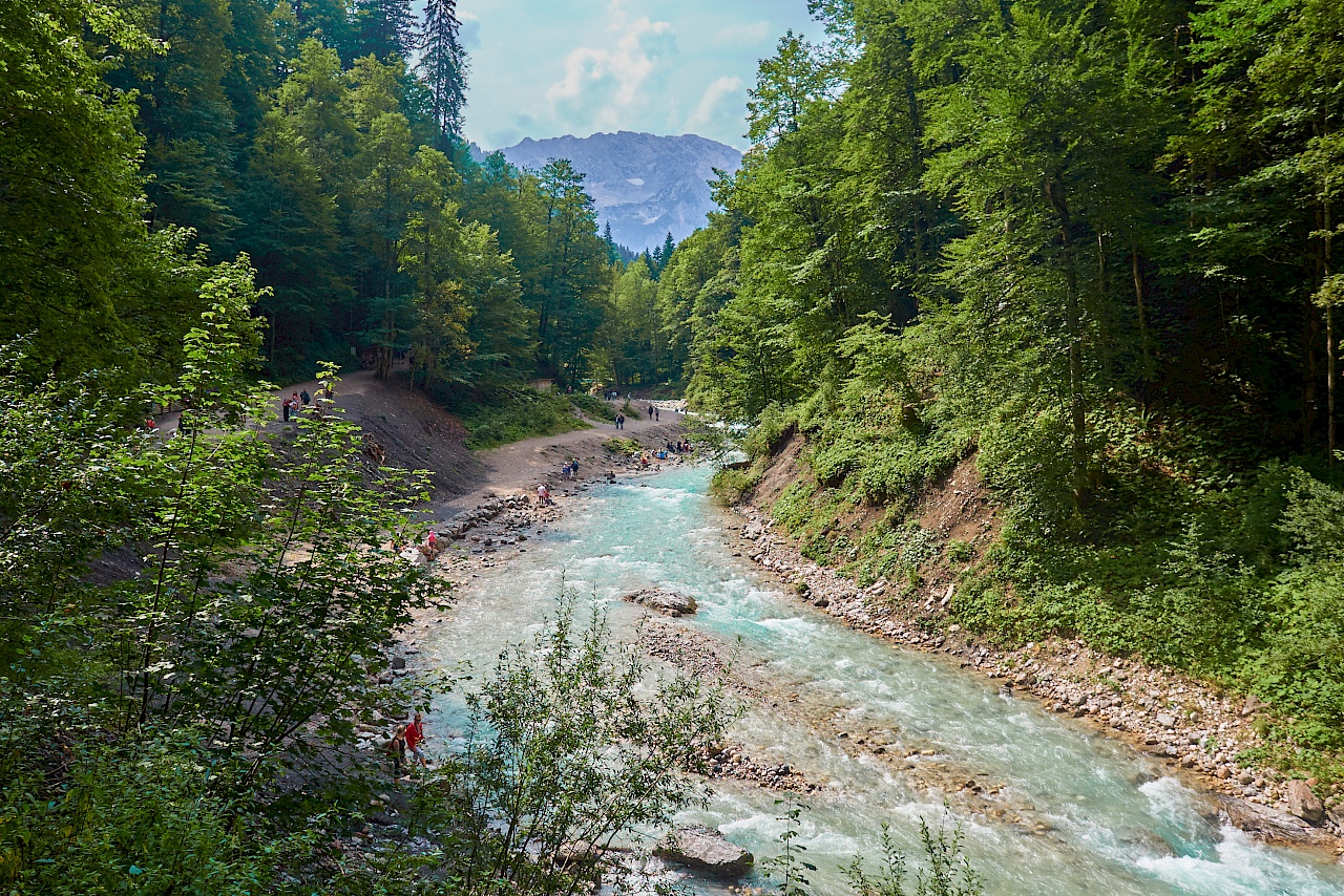 Außerhalb der Partnachklamm