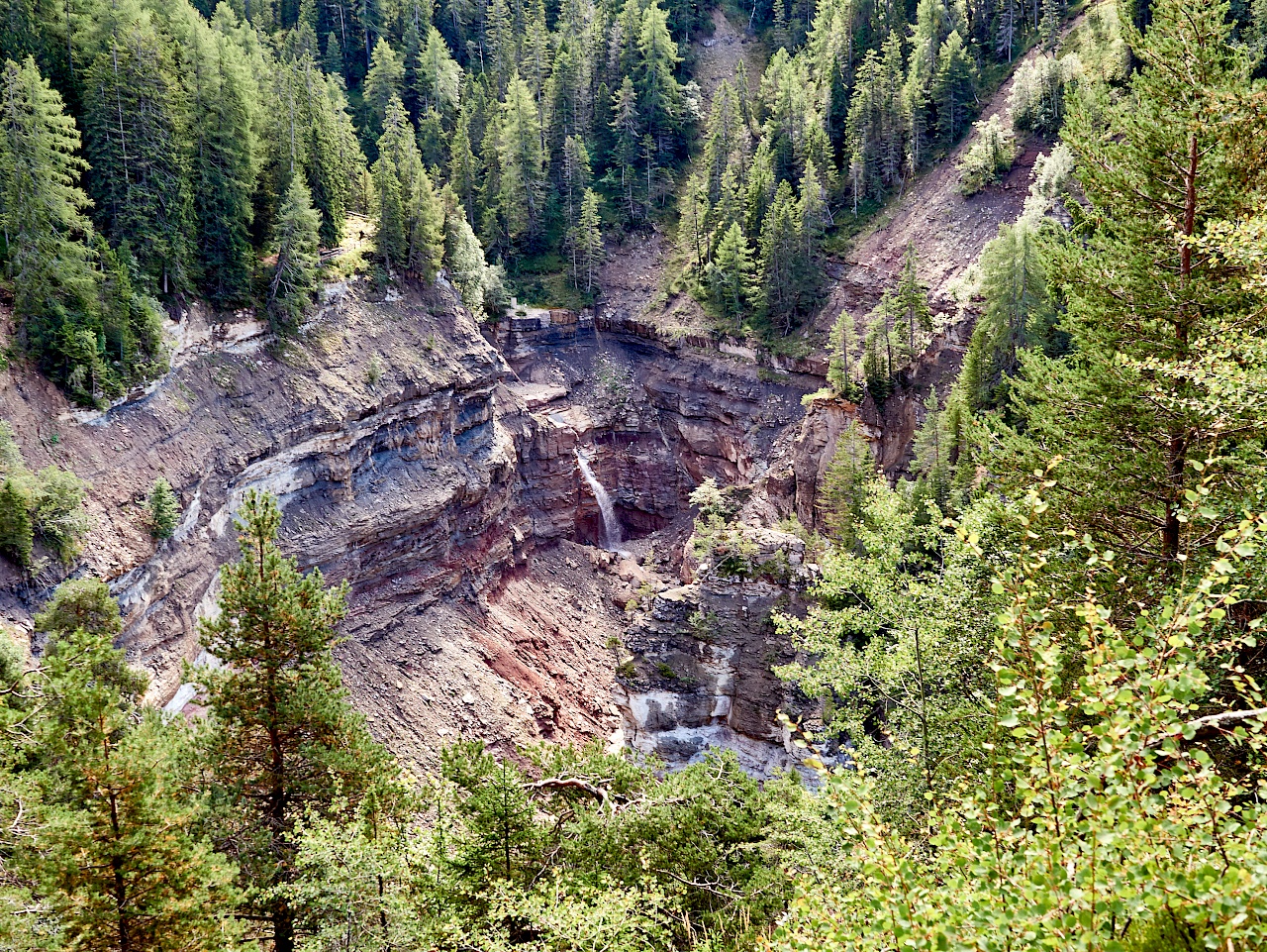 Die Bletterbachschlucht von oben