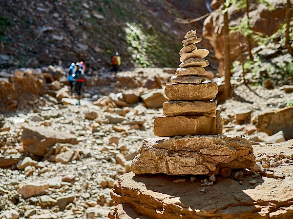 Steintürme in der Bletterbachschlucht