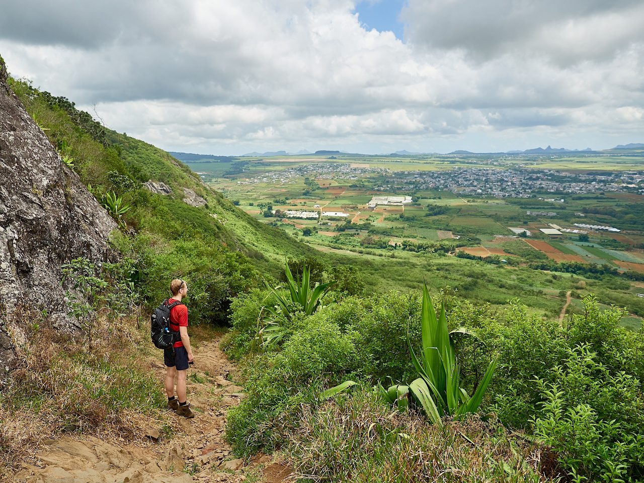 Wandern auf Mauritius - Blick auf Moka