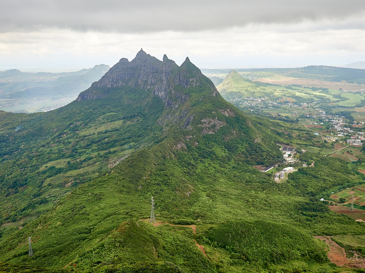 Aussicht vom Le Pouce auf Mauritius