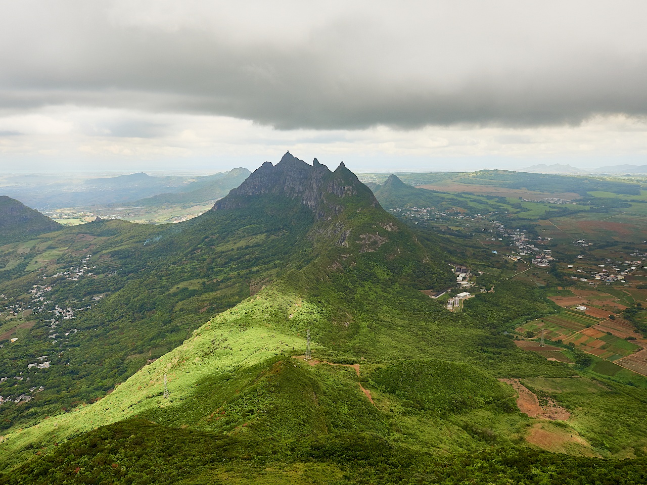 Blick vom Gipfel des Le Pouce