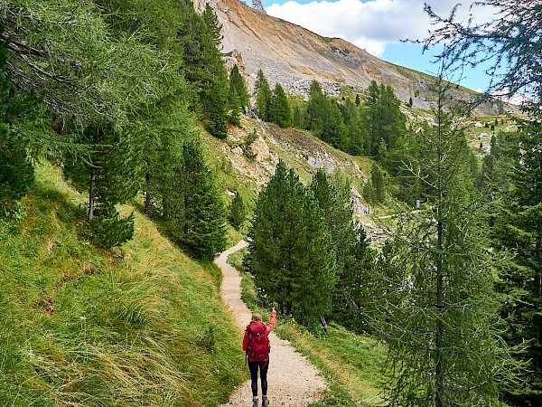 Wandern entlang des Latemars