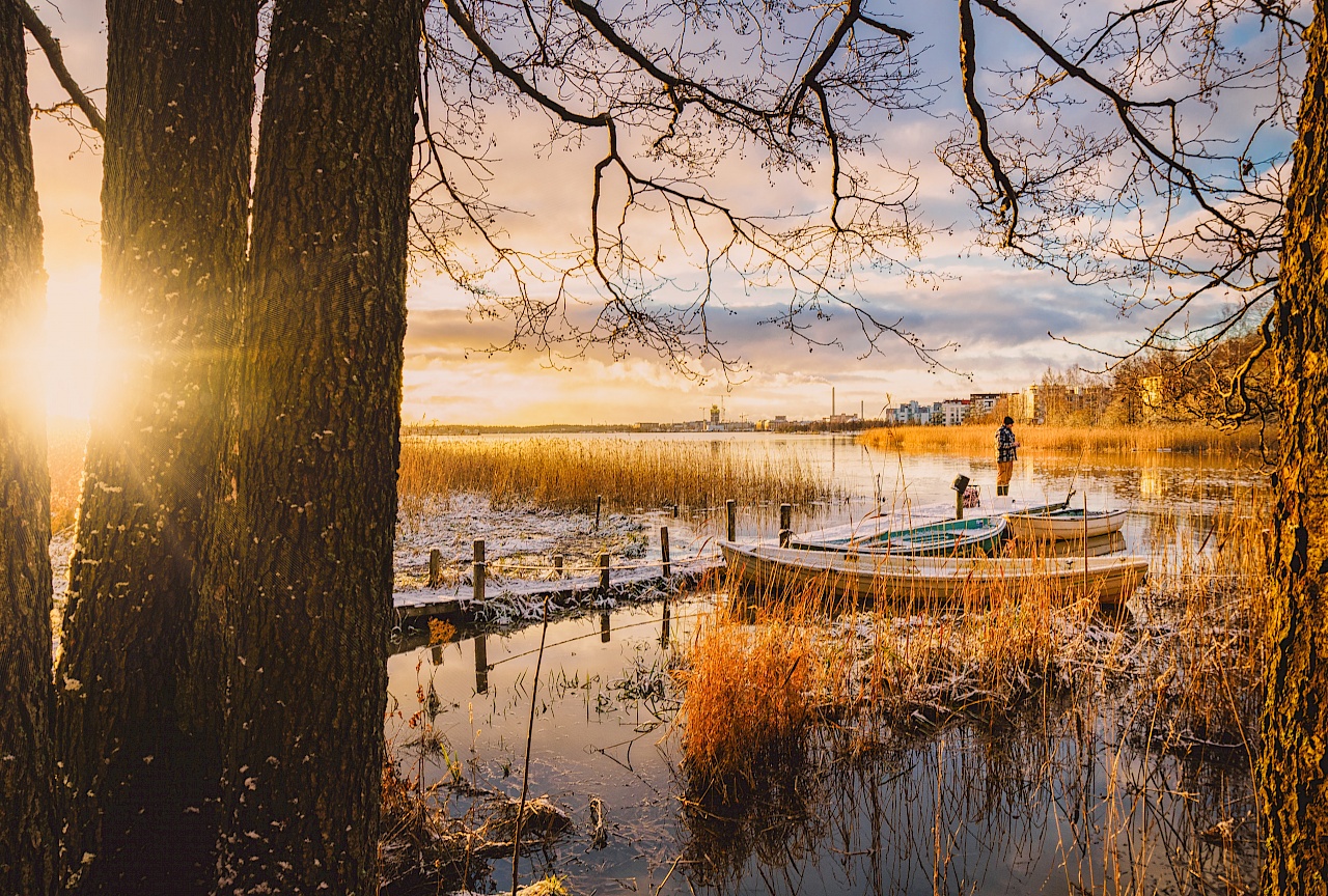 Winterliche Stimmung in Helsinki