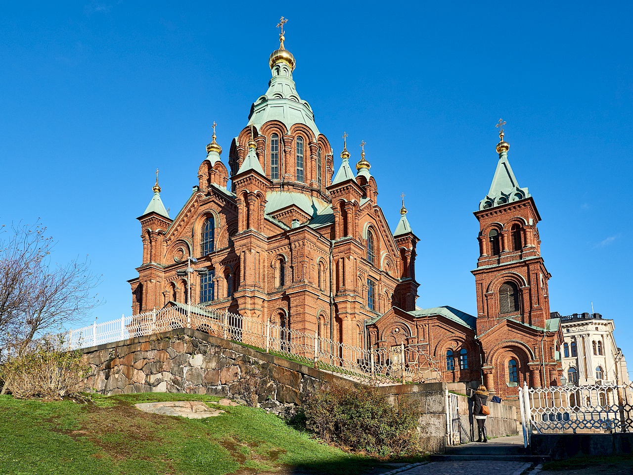 Uspenski-Kathedrale in Helsinki von außen